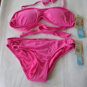 NWT - IN MOCEAN 2 pc lined pink swimsuit - sz  M